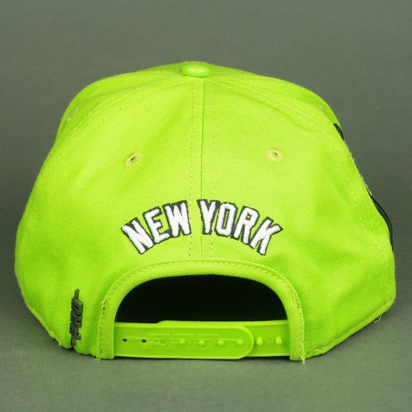 Pro Standard New York Yankees Subway Series Snapback Hat in Lime Green - Picture 5 of 12